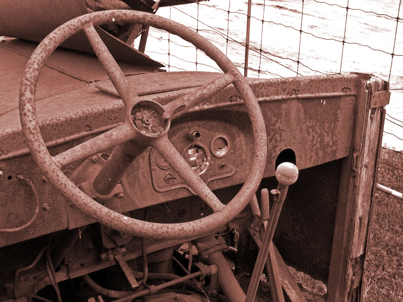 Volant et intérieur d'une voiture