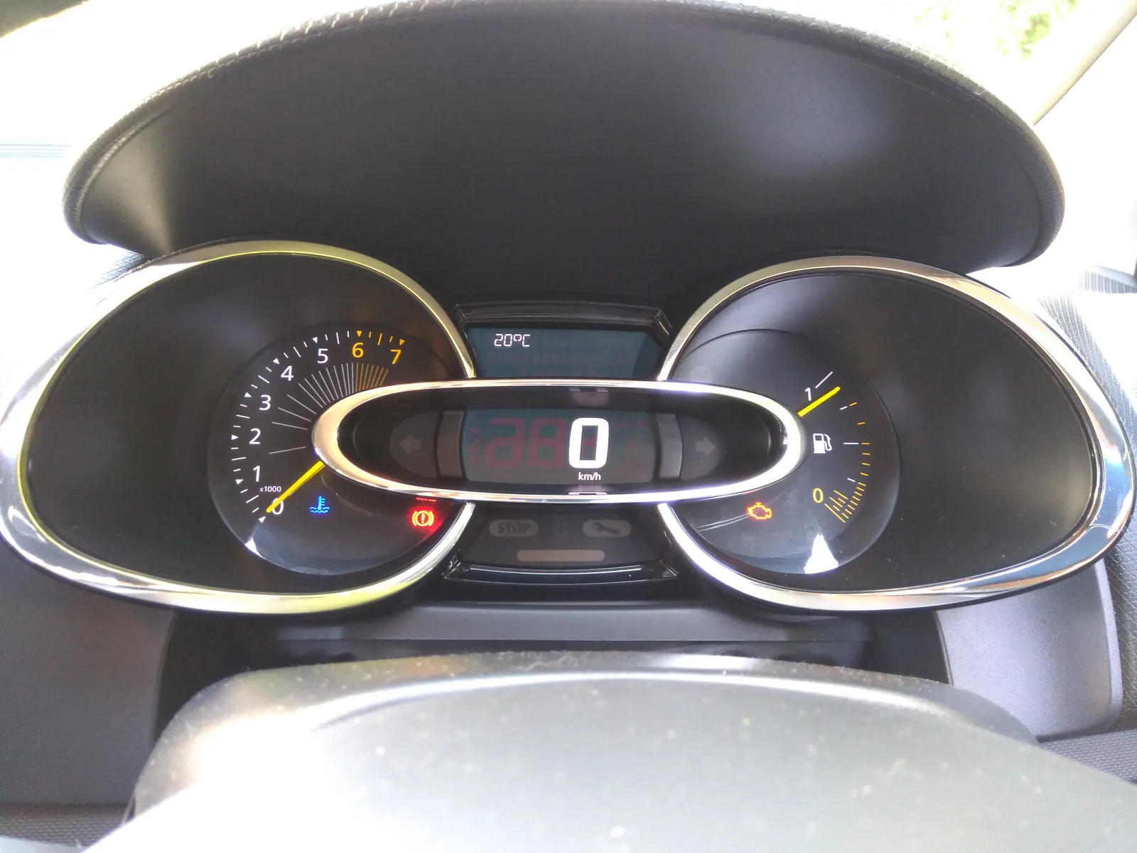 Compteur d'une Renault Clio 4
