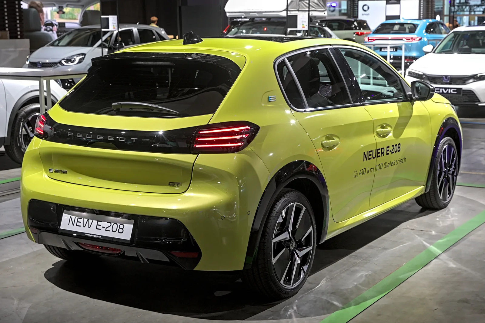 Peugeot e-208 facelift — Salon de Zurich 2023