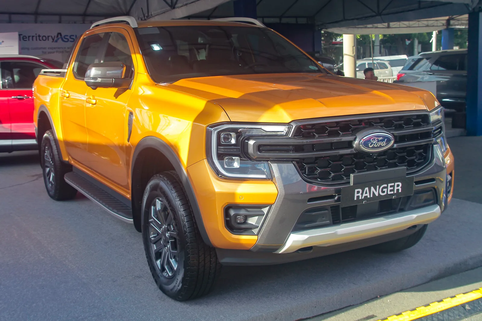 Ford Ranger Wildtrak lors d'un salon automobile