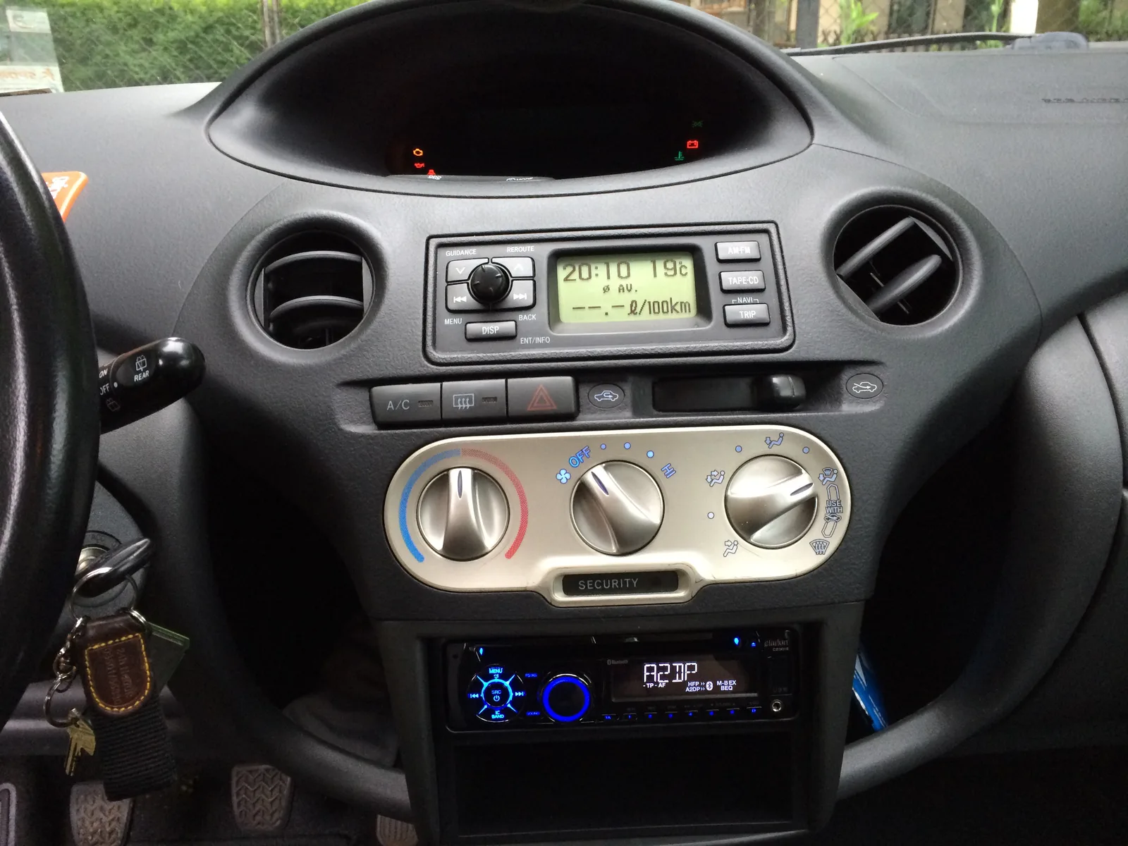 Compteur et instrumentation d'une Toyota Yaris